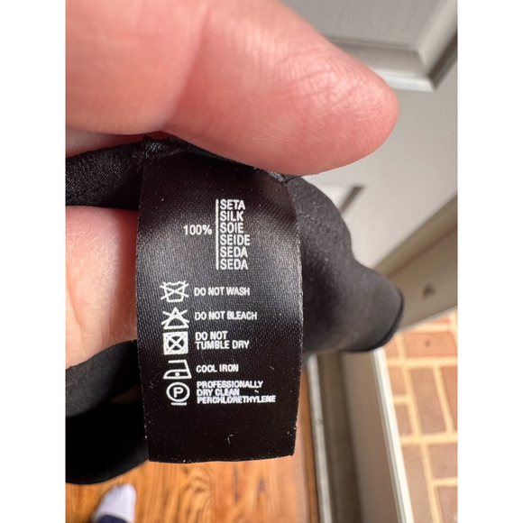 Vintage La Perla Polka Dot Blouse & Silk Cami Set Size L Black - Picture 12 of 13